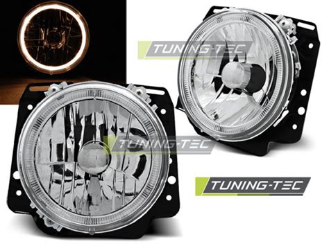 Upgrade Design Angel Eyes Scheinwerfer für VW Golf II 2 83 91 chrom