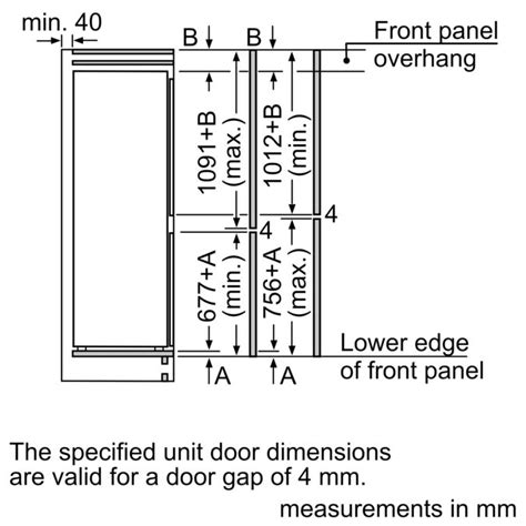 Kin86nsf0g Built In Fridge Freezer With Freezer At Bottom Bosch Gb