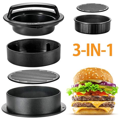 Austok In Non Stick Burger Press Patty Maker Hamburger Press Patty