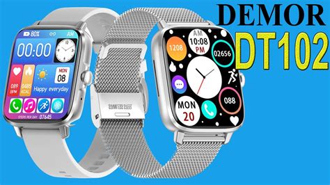 DEMOR DT102 Smart Watch 1 9inch Wireless Charging DTNo 1 IWO Men Women