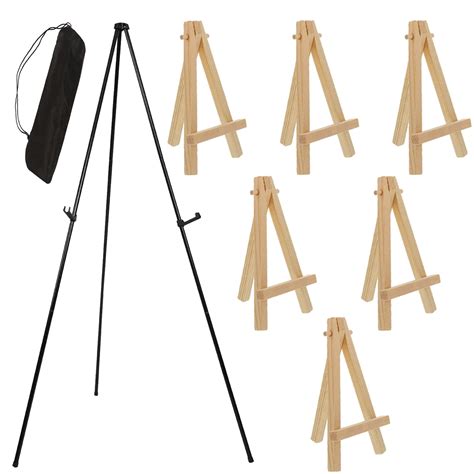 Black Easel Stand For Wedding Sign Collapsible Poster Easel