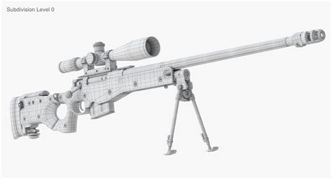 Rifle Sniper L115a3 3d Model 99 Max Fbx Obj Free3d