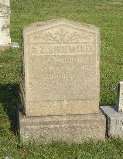 Ananias Ziegler Shoemaker M Morial Find A Grave