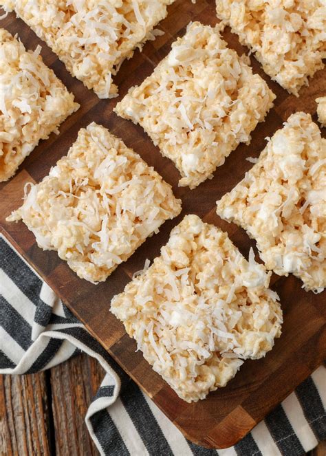 Coconut Rice Krispie Treats Barefeet In The Kitchen