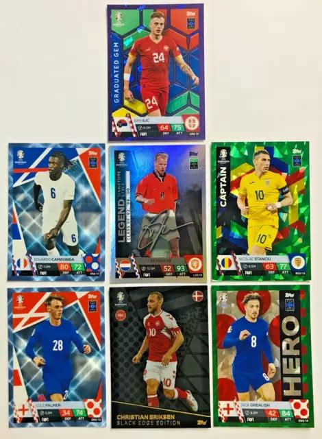 Lot De Cartes Match Attax Euro Topps Eur Picclick Fr