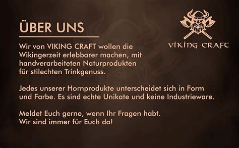 VIKING CRAFT Trinkhorn Wikinger ca 450ml Extra Großes 5 teiliges