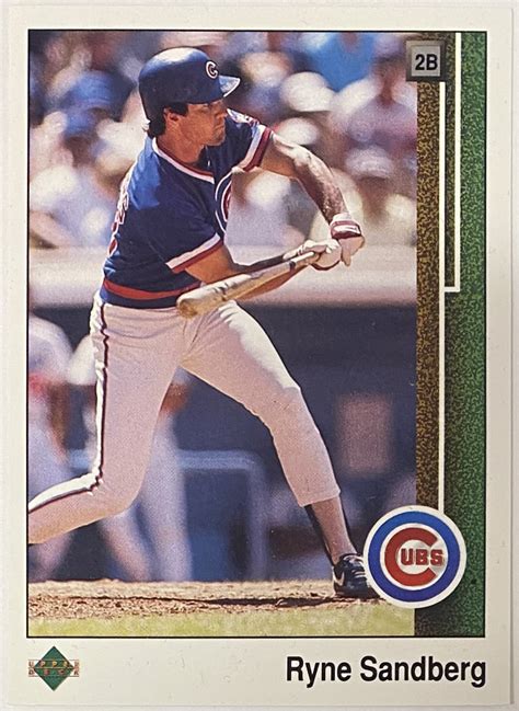 Ryne Sandberg 1989 Upper Deck Chicago Cubs Baseball Card KBK Sports