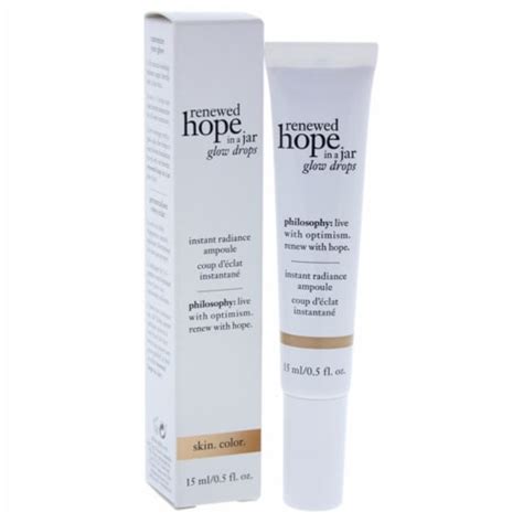 Renewed Hope In A Jar Glow Drops Instant Radiance Ampoule 05 Oz Kroger