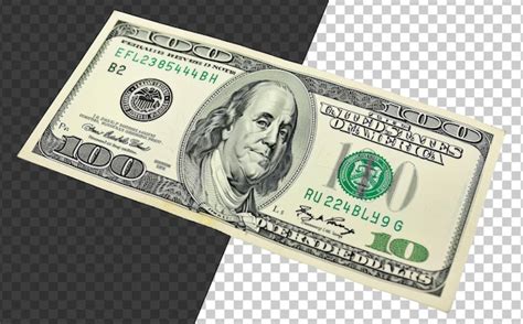 Premium PSD | A 100 dollar bill with a green stripe on it stock png