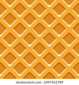 Wafer Seamless Background Waffles Pattern Texture Stock Vector Royalty