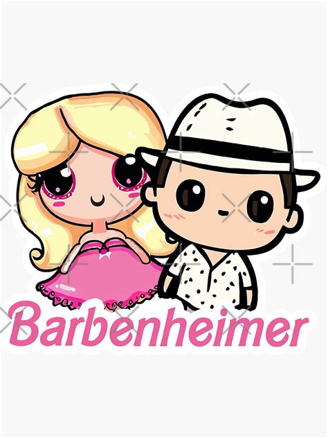 Barbenheimer T Shirt Sticker Expressive Design Celebrating