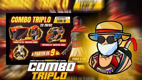 FREE FIRE AO VIVO COMBO TRIPLO 4x4 YouTube