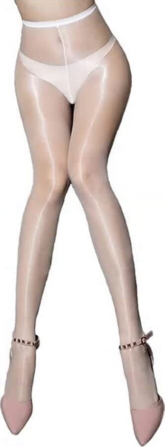 Htruiyaty Women S Oily Tights Sexy D Shiny Pantyhose Seamless Gloss