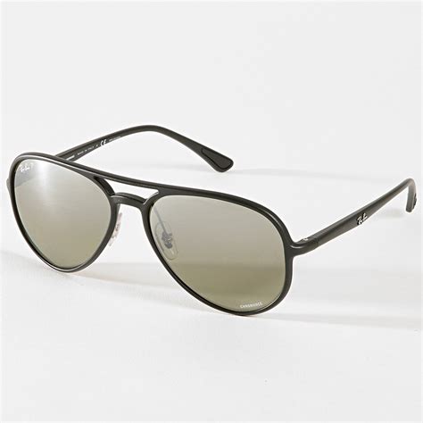 Ray Ban Lunettes De Soleil Chromance RB4320CH Noir Gris Anthracite