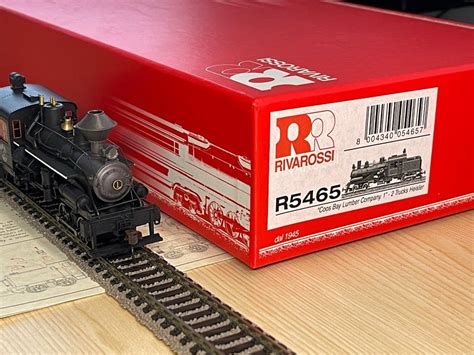 RIVAROSSI R5465 HO SCALE COOS BAY LUMBER COMPANY 2 TRUCK HEISLER STEAM