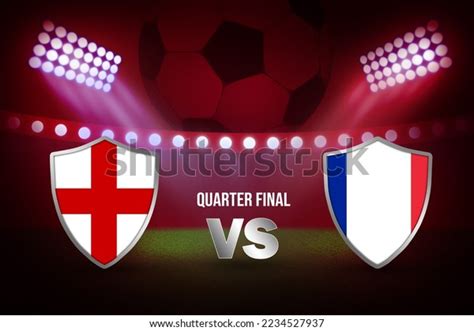 England Vs France Football Match Fixture Stock Illustration 2234527937 ...