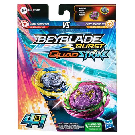 Beyblade Quad Strike Dual Pack Assorted Action Toys Figures And Superheroes Caseys Toys