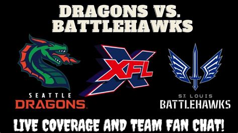 Xfl Football Live Seattle Dragons Vs St Louis Battlehawks Youtube