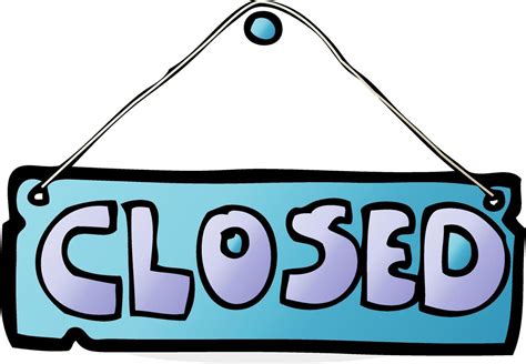 cartoon closed shop sign  vector art  vecteezy