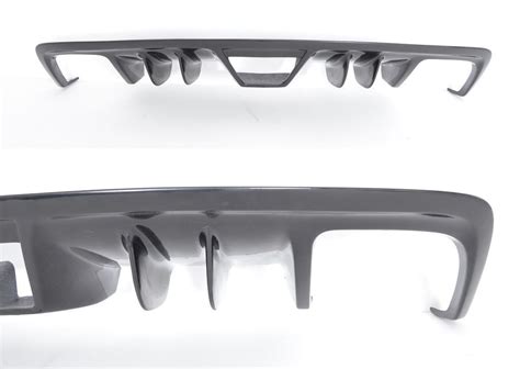 Rear Bumper Diffuser Addon With Ribs Fins For Opel Gt Skirt