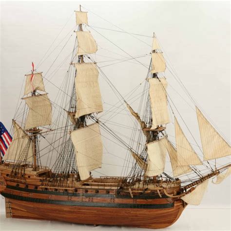 The USS BONHOMME RICHARD 1779 model PHOTOS | Model ships, Model sailing ...