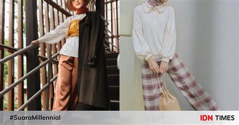 Ide Styling Celana Dan Hijab Ala Poppy Bunga Eye Catching