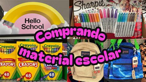 COMPRANDO ÚTILES ESCOLARES MATERIAL ESCOLAR 2024 2025 Ojalá