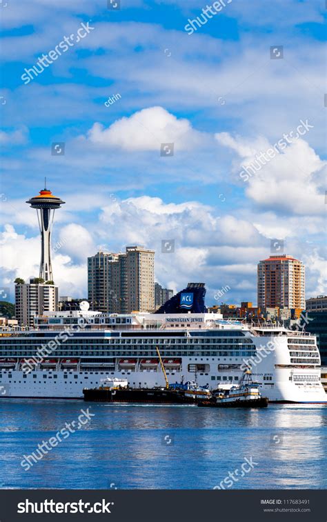 Seattle-July 21: Norwegian Cruise Line Ship Docked On July 21, 2012 In ...