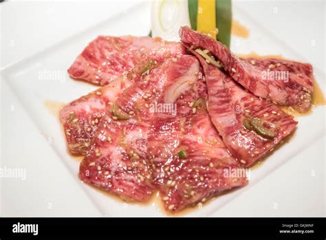 Wagyu Beef Rib Japanese Meat Bbq Yakiniku Stock Photo Alamy