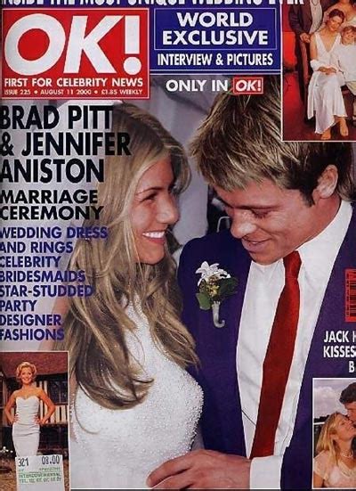 Jennifer Aniston Brad Pitt Wedding Gown