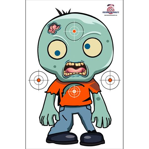 Zombie Fun Target 25 Pack Freedom Gun Targets