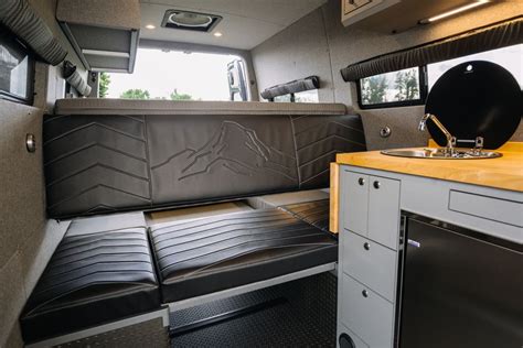 Custom Built Vans Outside Van Peak Series Van Conversion Layout