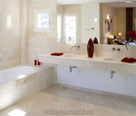 Crema Marfil Premium Bathroom Design From Spain Stonecontact