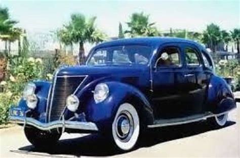 1936 Lincoln Zephyr 4 Door Dark Blue Sedan Lincoln Zephyr Lincoln