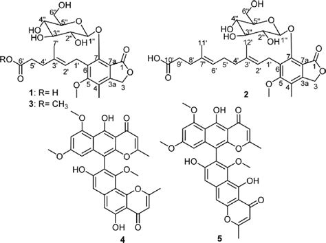 Chemical Structures Of 1 5 Download Scientific Diagram