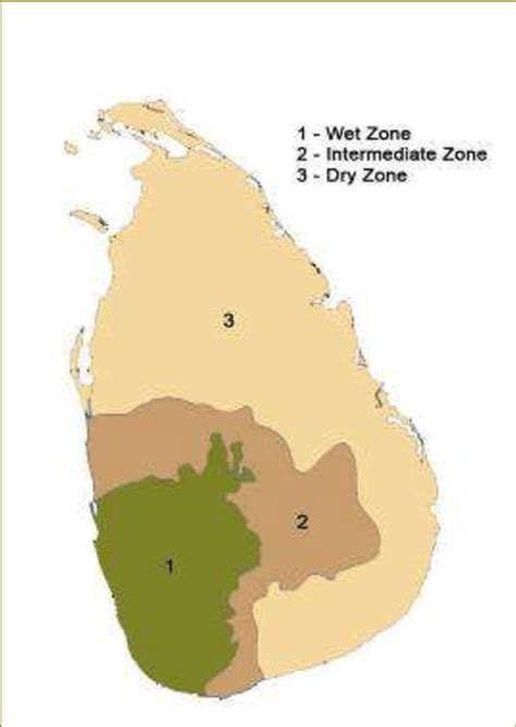 Map of Sri Lanka. Figure 2. Climactic Zones of Sri Lanka. Source ...