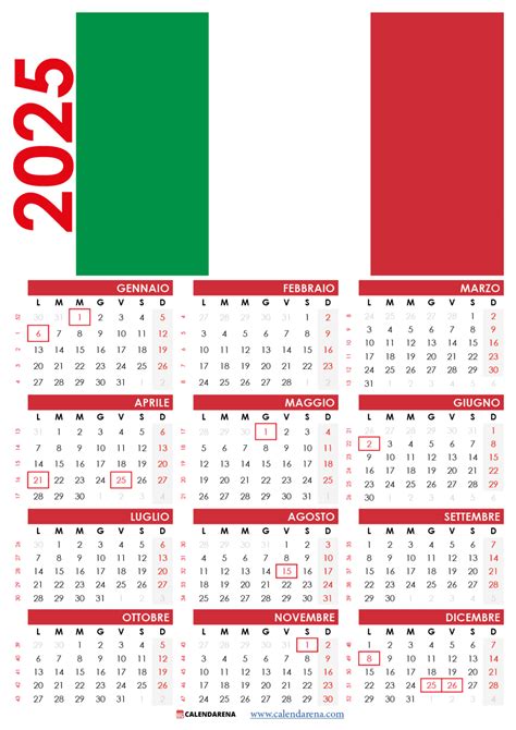 Calendario Da Stampare Con Festivit