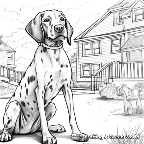 German Shorthaired Pointer Coloring Pages Free Printable