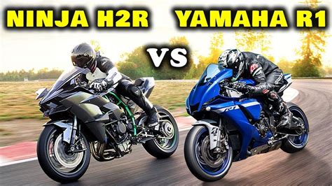 Ninja H2R Vs Yamaha R1 YouTube