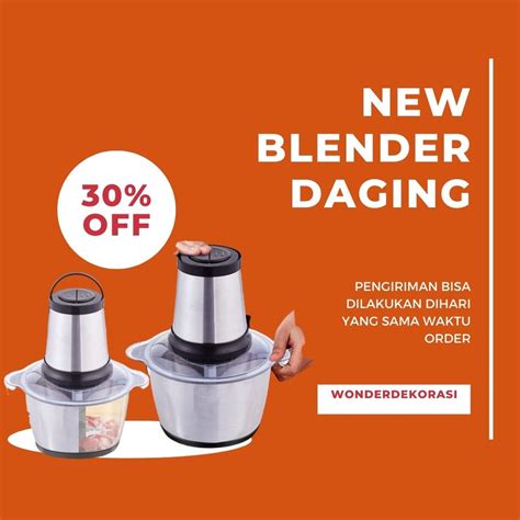 Jual Blender Daging Penggiling Daging Chopper Hand Blender Press L