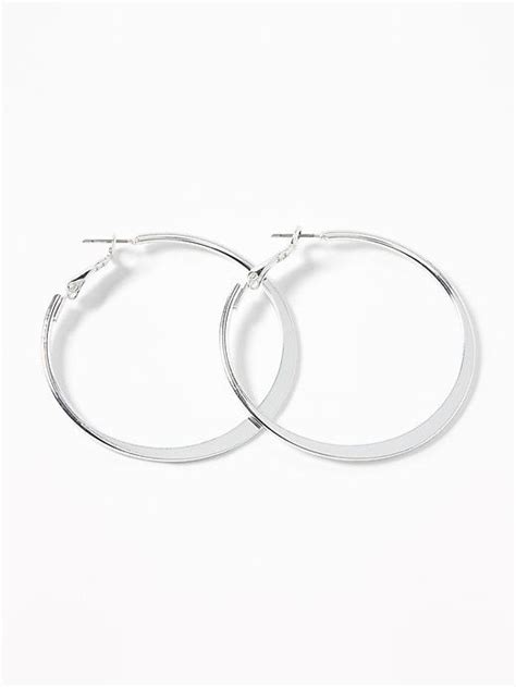 Flat Hoop Earrings For Women Old Navy