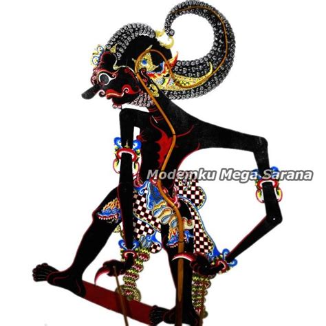 Jual Wayang Kulit Standar Dalang Super Bima Werkudara Werkudoro Hitam