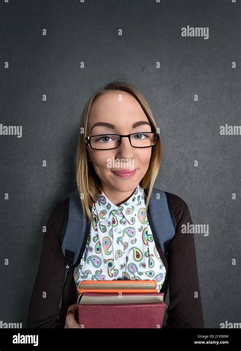 Beautiful Nerd Girl Glasses Hi Res Stock Photography And Images Alamy