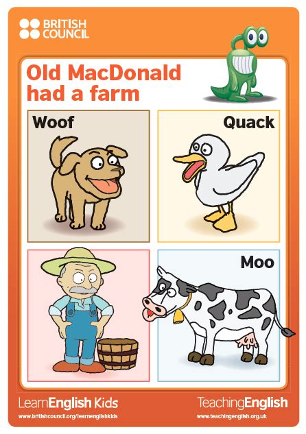 Farm Animals Flashcards British Council Animals World