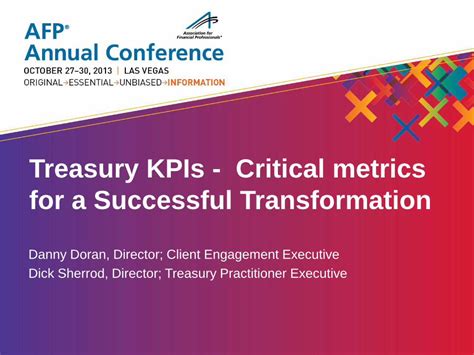 Pdf Treasury Kpis Critical Metrics For A Successful Transformation