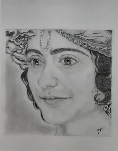 Sumedh Mudgalkar As Lord Krishna Easy Hand Drawings Pencil Sketch Images Book Art Drawings