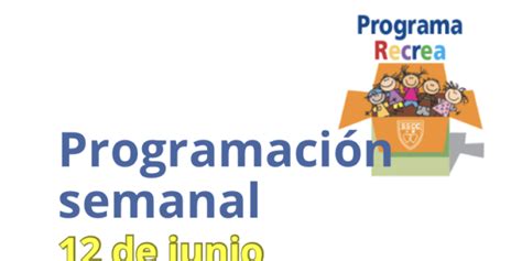 Programaci N Semanal De Recrea Colegio De Los Sagrados Corazones Del