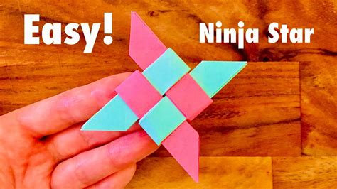 Easy Sticky Note Origami Ninja Star Youtube