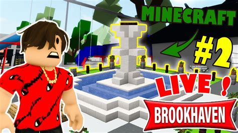 Live Roblox Je Construis Brookhaven Sur Minecraft Avec Mes 2 Soeurs 😁 2 Youtube