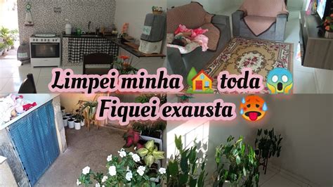 Limpei Minha Casinhatoda Fiquei Exausta Faxina Completa Limpeza E